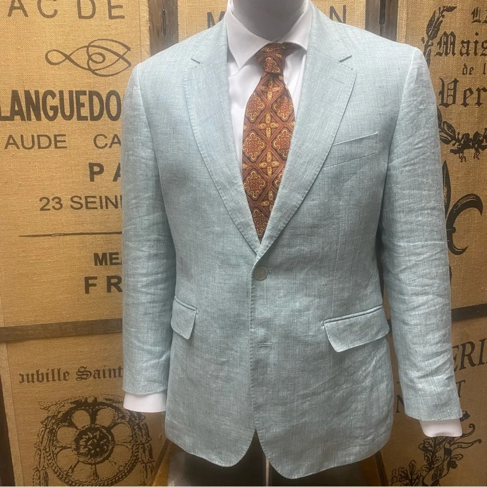 Hackett London Linen Hopsack Blazer, 42R